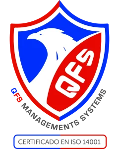 Imagen con el logo de QFS Chile, experto en certificaciones de la Norma ISO 14001:2015 creado por IZAR Estudios (izarestudios.cl)
